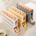 Automatic Scrolling Egg Rack Holder Storage Box Egg Basket Container Organizer Refrigerator Egg Dispenser For Kitchen. 