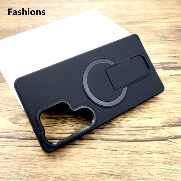 Fashions%20Luxury%20Shockproof%20Armor%20Matte%20Case%20For%20Samsung%20Galaxy%20S25%20S24%20Ultra%20Plus%20Edge%20S23Ultra%20Magsafe%20Wireless%20Charge%20With%20Stand%20Covers%20-%20Image%203