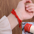 1/4Pcs Braided Red String Bracelets Bangle Adjustable Handmade Phoenix Tail Knot Bracelet Protection Lucky Charm Bangles Wrist Jewelry Gifts. 