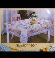 Premium plastic dining table cloth for 6 seater.