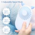 Homesteading Cute Handheld Pocket Fan Portable Korean Rechargeable USB Handy Mini Fan with Stand. 
