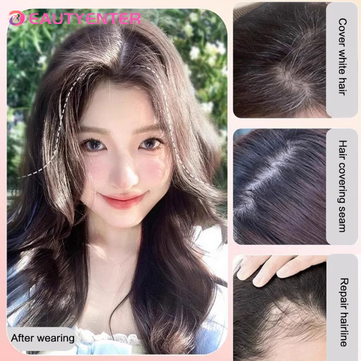 BeautyEnter%20Synthetic%20Bangs%20wig%20for%20women%20with%20natural%20fluffiness%20and%20increased%20hair%20volume%203D%20eight%20character%20facelift%20bangs%20-%20Image%204