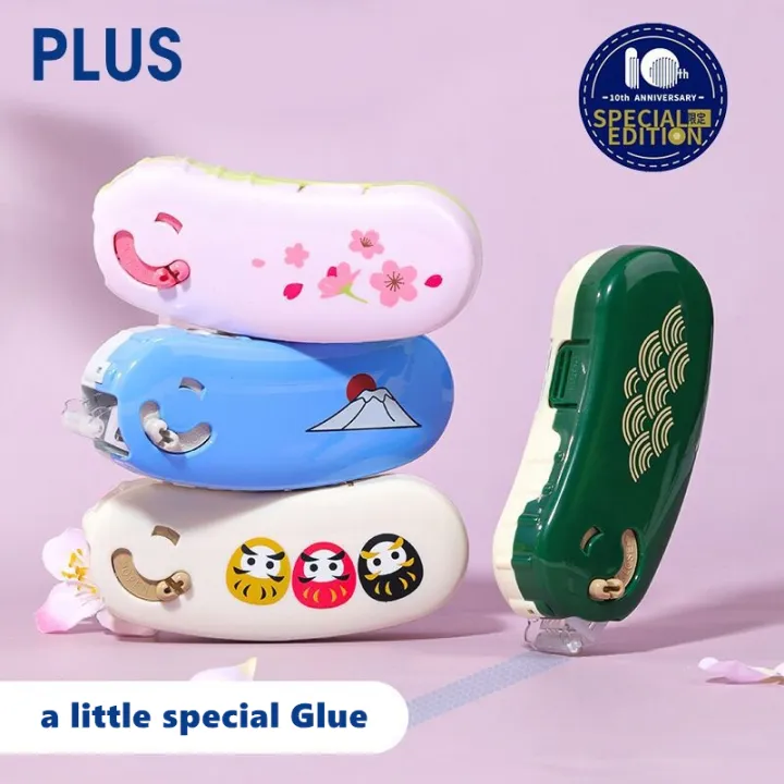 1pcs Plus Norino Pod Glue Tape 6mm*10m Japanese Special Edition Roll Type Double Side Adhesive for Photo Diary School A6963