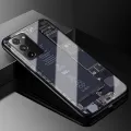 For Samsung Galaxy S21 FE Back Cover Version Theme Case Tempered Glass Protection shockproof Cover for Samsung S21FE case Transparent Circuit Board Design Full Coverage Phone cases. 