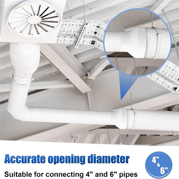 6%20to%204%20Inch%20Duct%20Reducer%20Increaser%20ABS%20Air%20Duct%20Adapter%20Duct%20Fan%20or%20Dryer%20Vent%20Adapter%20Pipe%20Connector%20White%20-%20Image%206