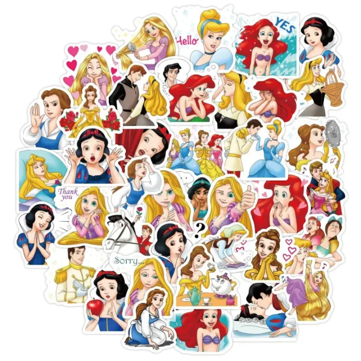 Disney Sticker Photo 40pcs Disney sticker toy Disney Princess Minnie Donald Duck Stitch Cute ...