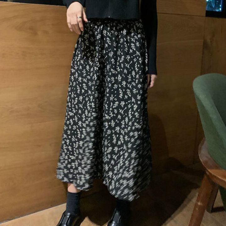 Skirts Women Design High Waist Summer Loose Trendy Elegant Artistic BF A-Line All-match Print Lovely Ins Casual Tender Aesthetic