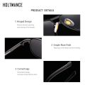 2022 New Fashion Men Polarized Sunglasses Oval Shape Alloy Frame Shade Eyewear Play Ourders Drive UV400 Sun Glass.
