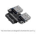 2Pcs USB 3.0 Motherboard Adapter USB 3.0 19 20 Pin Female To Dual USB 3.0 a Female Internal Header Adapter Converter. 