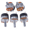 5PCS Switch Carbon Potentiometer B500K WH138-4 Ohm Single Linear With Switch. 