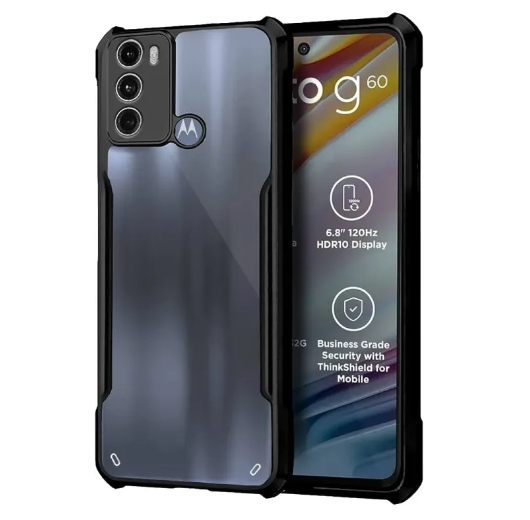 For Motorola Moto G60 Xunddu Bumper Case Reinforced Corner with Shock-Proof  Transparent Full Air Protection Back Cover Moto G40/Moto G60