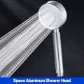 High-end Large Aluminum Exquisite Shower Head High Pressure Water Saving With Hose Base Rainfall Bathroom Accessories Sets. 