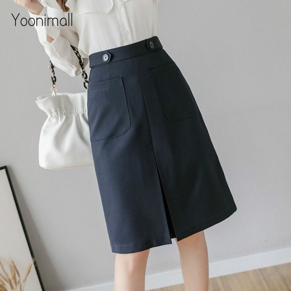 Korean%20Simple%20High%20Waist%20A-line%20Midi%20Skirt%20Office%20Skirt%20-%20Image%206