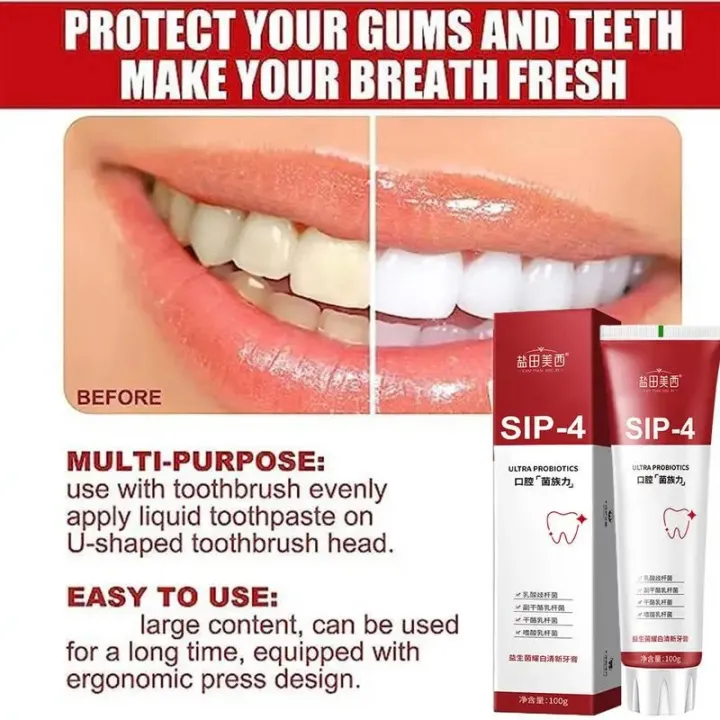 Sip-4%20Probiotic%20Whitening%20Toothpaste%20Brightening%20&%20Stain%20Removing%20Sp-4%20Probiotic%20Toothpaste%20Fresh%20Breath%20Teeth%20Whiten%20Toothpaste%20-%20Image%205