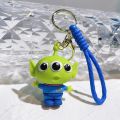 Toy Story Keychain Cute Three Eyes Alien Keyring Pendant Kawaii Disney Bag Accessories Decorative Gift Key Chain Girls. 