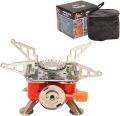 Portable Card Type Campaign Butane Gas Stove Burner with 2 pcs gas Cylinder bottle free. 