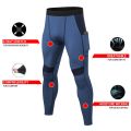Men's Compression Pants Sports Workout Running Tights Athletic Leggings with Pocket Cool Dry Base Layer for All Season New Style.