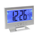 Digital table clock Voice Control LED Snooze Alarm Clock with Date; Time; Temperature Calendar Automatic Back-light - Wall Clock - Wall Clock - wall clock. 