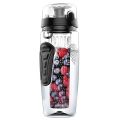 1000ml/32oz Fruit Infusing Infuser Water Bottle Plastic Sports Detox Health black ,BPA-Free Fruit Infusion Sports Bottle. 
