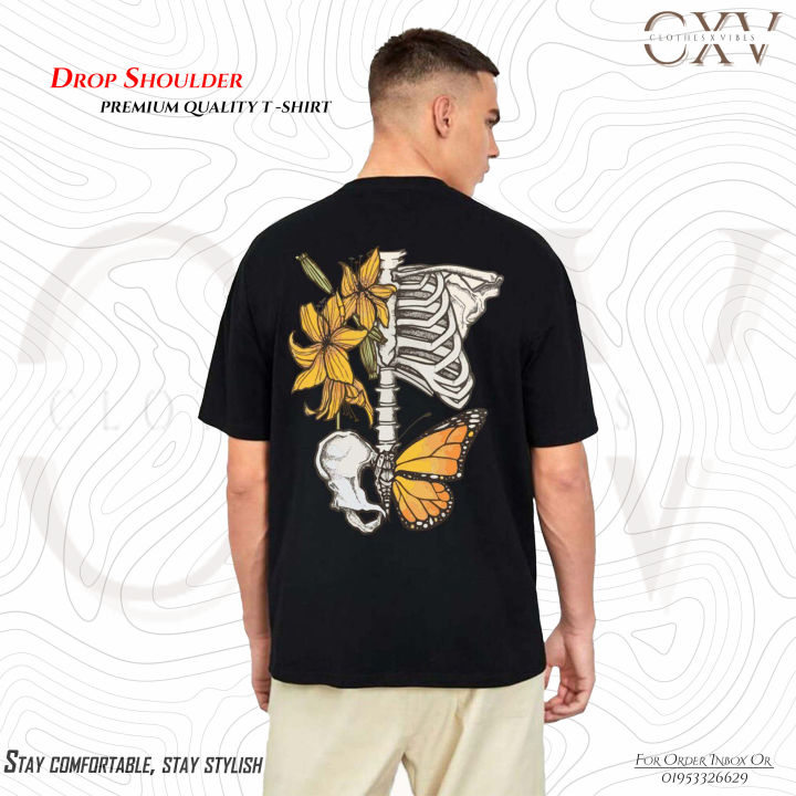 Model:%20Butterfly%20Skeleton%20Premium%20Design%20Drop%20Shoulder%20T-shirt%20-%20Image%202