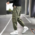 Men's overalls Multi-pocket trousers spring Men Streetwear Sweatpants Hop Casual Joggers Trousers Male Fashion Pants. 