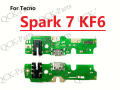 For Tecno Pouvoir 4 LC7 Charger Board For Tecno Spark 5 Air LC8 USB Charging Port Board Dock Plug Socket Jack Connector Flex Cable For Tecno Spark 7 KF6 Pro.