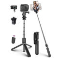 L03 Bluetooth 4.0 Wireless Aluminum Alloy Selfie Stick Tripod Foldable Monopods for Gopro SmartPhones Camera.
