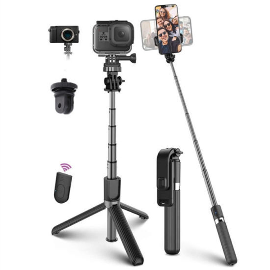 L03 Bluetooth 4.0 Wireless Aluminum Alloy Selfie Stick Tripod Foldable Monopods for Gopro SmartPhones Camera