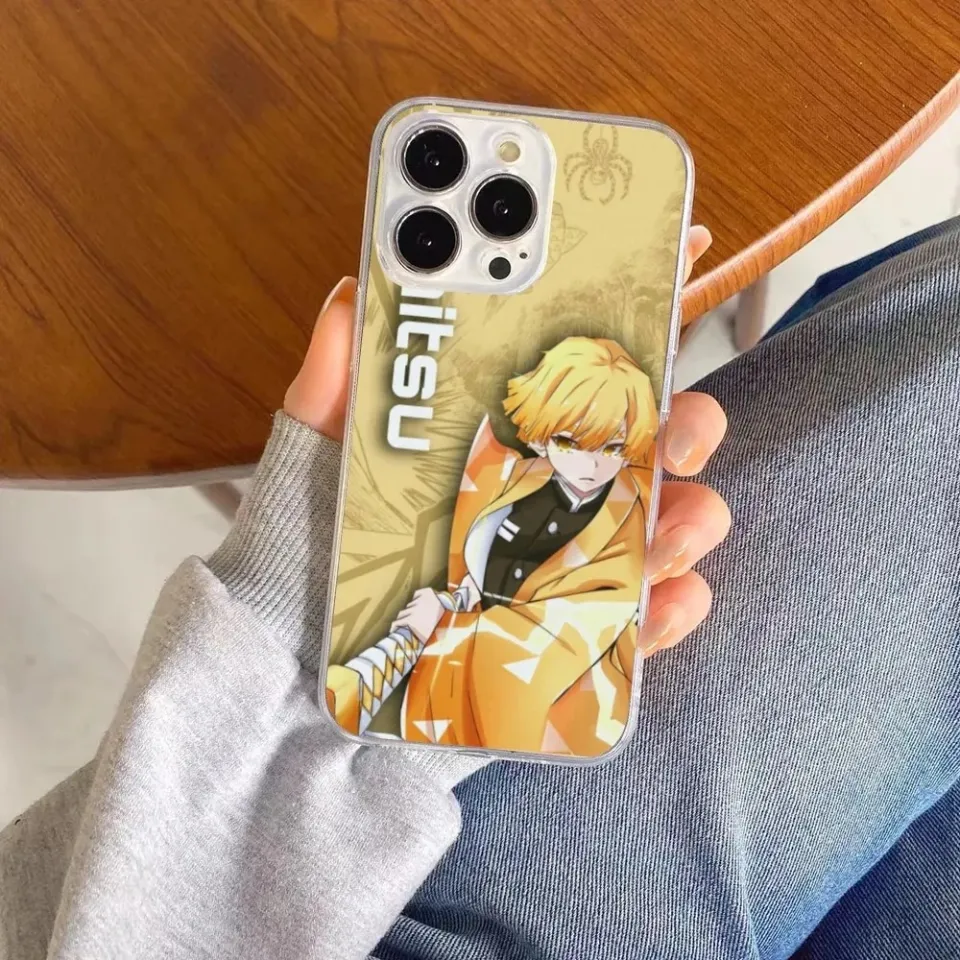 Demon Slayer Zenitsu Mobile Phone Case for iPhone 15 14 13 12 11