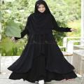 New Attractive High quality Khimar Hijab Burqa Set, Black Color.