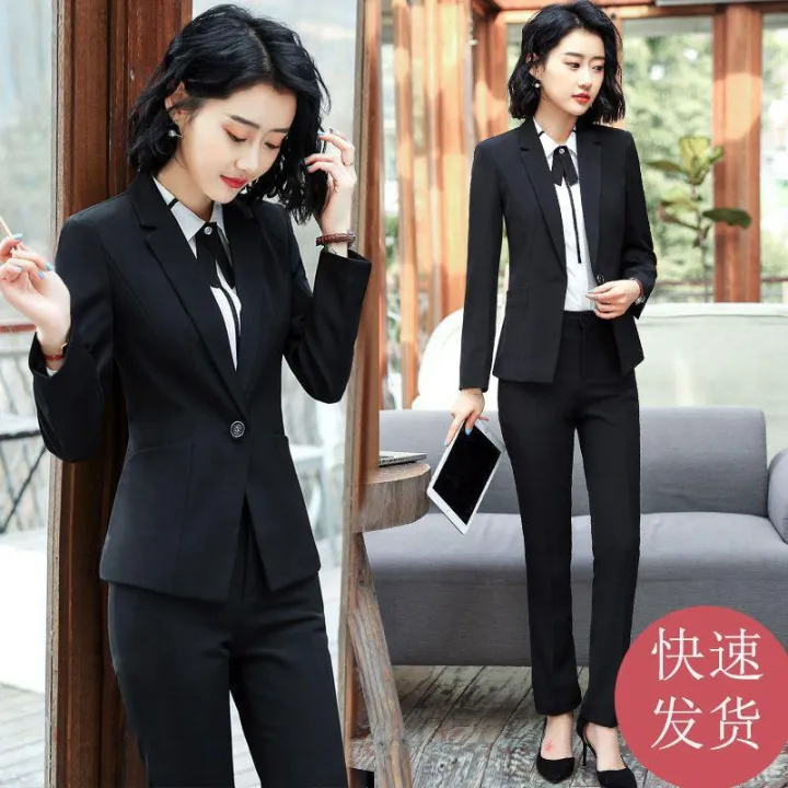 2023Spring%20and%20Autumn%20New%20Business%20Suit%20Women's%20Suit%20Suit%20Female%20College%20Student%20Interview%20Formal%20Wear%20Hotel%20Front%20Stage%20Work%20Wear%20Clothes%20-%20Image%207