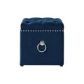 Square Sitting Sofa, Storage Stool Suitable for Bedroom, Living Room and Kitchen,Button Tufted Velvet Square Storage Ottoman with Handle for Living Room & Bedroom.