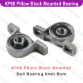 Zinc Alloy KP08 P08 Pillow Block Mounted Ball Bearing 8mm Bore Diameter For CNC Machine 3D Printer All Kinds Of Electronics Projects. 