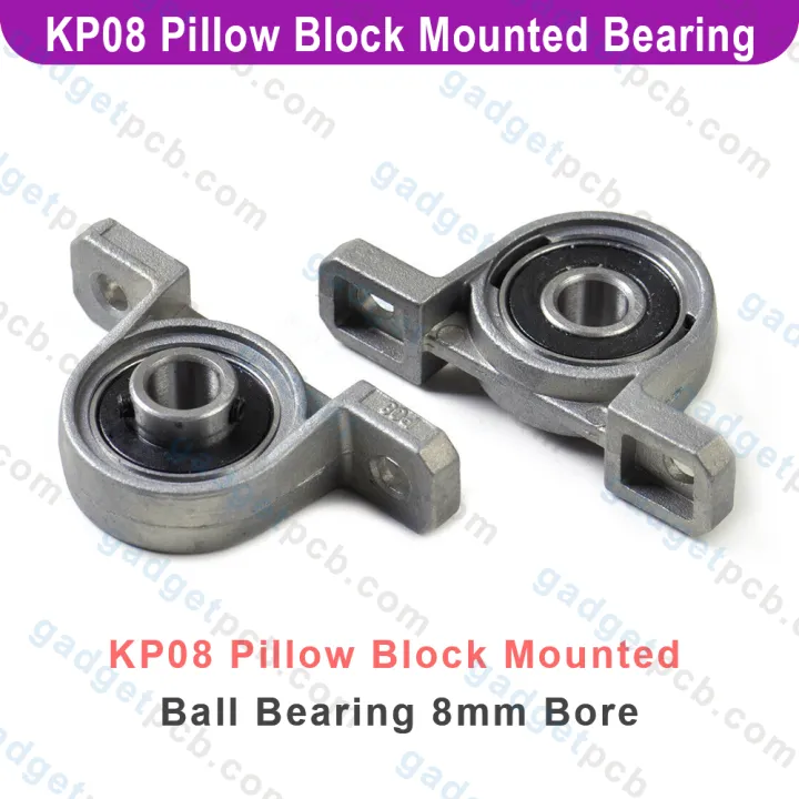 Zinc%20Alloy%20KP08%20P08%20Pillow%20Block%20Mounted%20Ball%20Bearing%208mm%20Bore%20Diameter%20For%20CNC%20Machine%203D%20Printer%20All%20Kinds%20Of%20Electronics%20Projects%20-%20Image%204