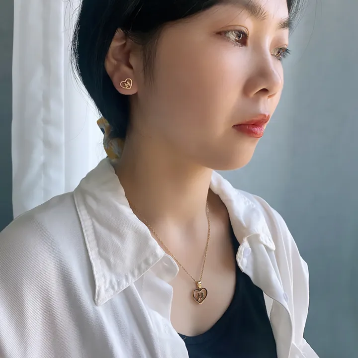 Fashion%20Jewelry%20Set%20Women%20Non%20Tarnish%2018K%20Gold%20Stainless%20Steel%20Heart%20Pendant%20Necklace%20And%20Earrings%20Set%20For%20Couple%20Gift%20-%20Image%207