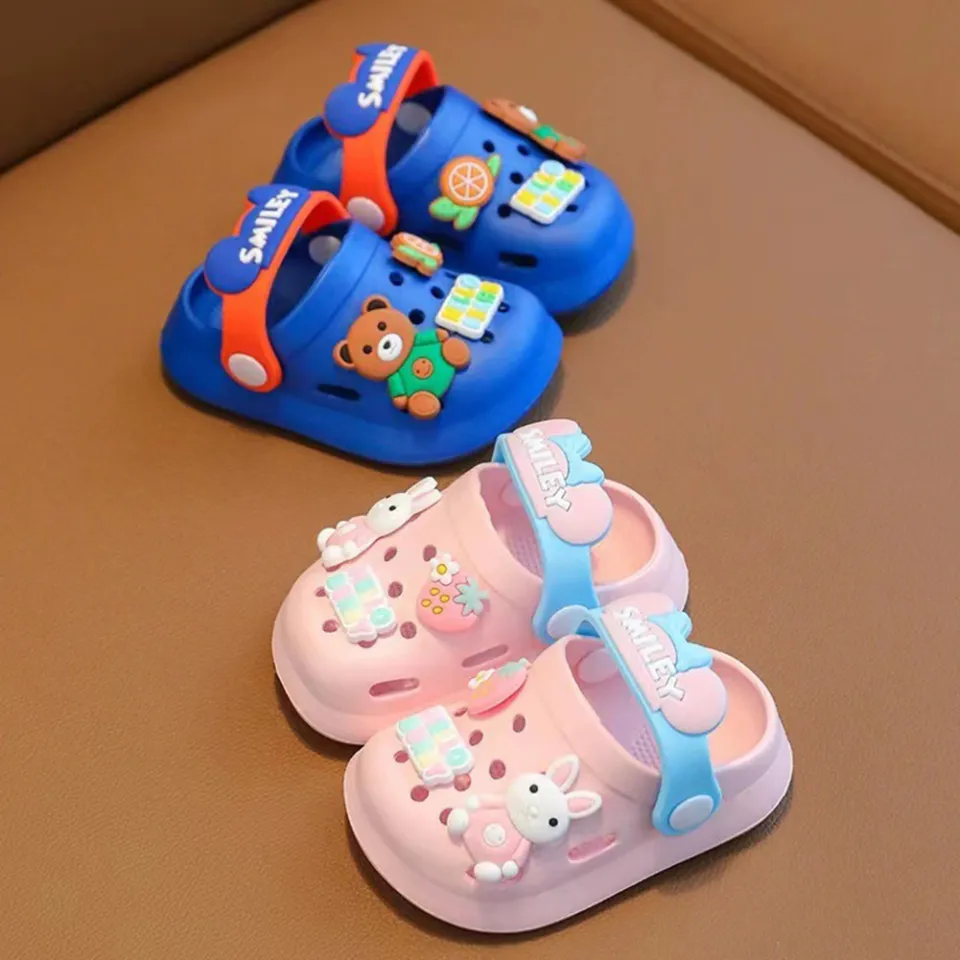 DSstyles Children Cute Cartoon Clogs Summer Beach Slippers Sandals Cave Hole Baby Shoes For Boys Girls Aged 1 4 Daraz .bd