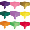 137x183cm Disposable Plastic Solid Color Table Cover Party Catering Tablecloth. 