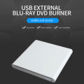 USB3.0 Suction Blu-ray Drive External Optical-drive Portable DVD Driver for Windows/IOS Silver. 
