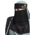 Embrodary printed niqab for muslim women one part niqab nose niqab. 