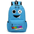 Rainbow Friends Game Original Style Backpack Cartoon Student Large Capacity Schoolbag Outdoor Travel Bag. 