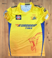 CSK Chennai Super Kings Jersey 2024 With Dhoni 7 Fonts Premium Quality Short Sleeves Honeycomb Fabric. 