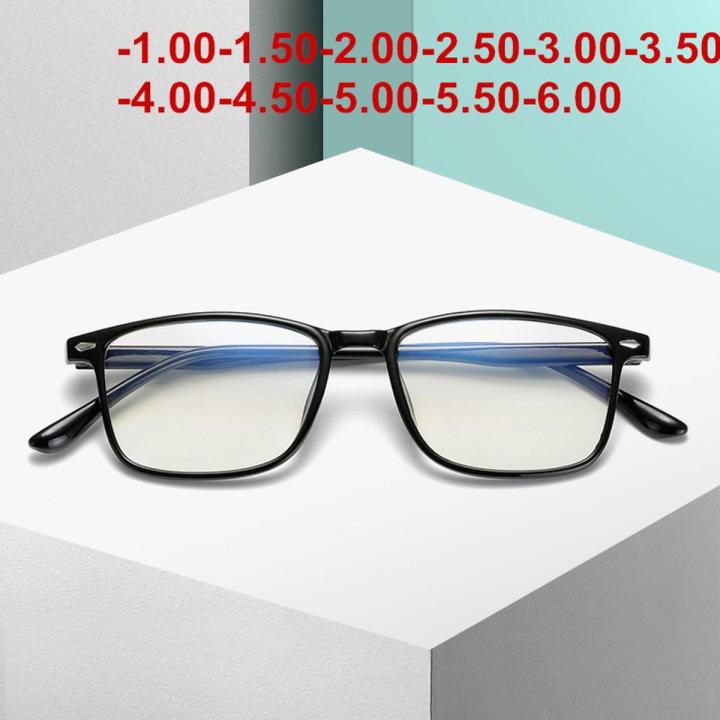 2022 New Myopia Glasses Women Men Anti-Blue Light Finished Nearsighted Eyeglasses Degree-1.00-1.50-2.00-2.50-3.00-3.50-4.00-4.50