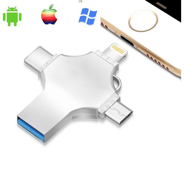 4 In 1 Flash Drive 32GB Metal Body