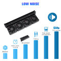 Aquarium Fan Aquarium Chillers Cooling Fan System for Salt Fresh Water Aquarium Fish Tank Temperature Control Cooling.