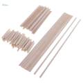 Balsa wood stick unfinished diy wooden modeling stick 20pcs 120mm. 