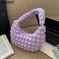 Women's Bag Quilted Top Handle Bag Pleated Bubbles Cloud Shoulder Bag Cute Causal Handbags Purse Hobo Bag Ladies Small Tote Bags.
