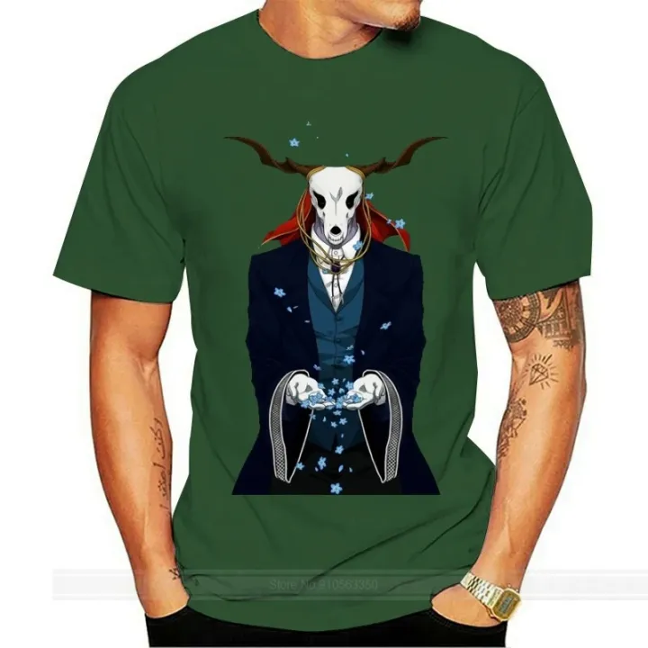 Ancient Magus Bride Animal T-Shirt Manga T-Shirt Unisex Cotton Tee Card Top n821