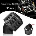 35mm Bullet Air Motors Filter Cleaner Intake Motorcycle 50cc 70cc 90cc 110cc Pit Dirt Bike ATV Quad Scooter - Carbon. 