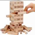 Wood Toys Jenga Multiplayer Game Stacko Block Bricks Folds High Tumbling Tower Classic Stacking Game Toy.