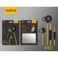 Realme R50 Stereo Wired Earphone Real Bass. 